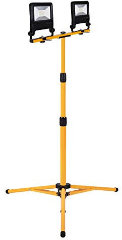 LEDVANCE Fluter LED: für Boden, WORKLIGHT VALUE 3POD, 60 W, 220…240 V, Ausstrahlungswinkel: 110, Cool White, 4000 K, Gehäusematerial: Aluminium, IP65, 1-er-Pack