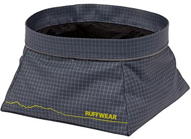 RUFFWEAR Great Basin - Gamelle de Voyage pour Chien, Légère et Pliable, pour Eau & Nourriture, Taille S (0,75 L), Bleu Ardoise