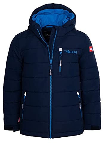 Trollkids Hemsedal XT Ski- und Winterjacke, Marineblau/Azurblau, Größe 110