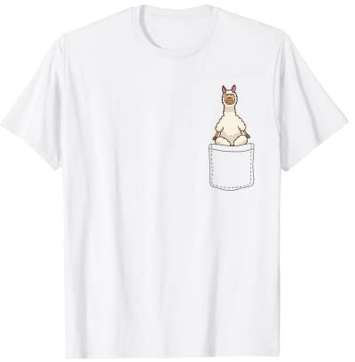 Yoga Lama in der Tasche, Lama T-Shirt