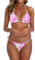 SHERRYLO Perizoma Bikini Costume da bagno per le donne Nero Brasiliano Stringa Bikini Costume da bagno Triangolo Top Costumi da bagno Costumi da bagno, F60 Rosa Tie-Dye, M