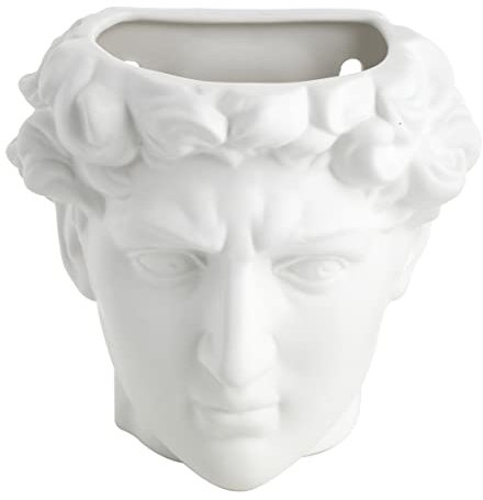 Baroni Home Vase aus Keramik, hängender Kopf von David, Halbbrust-Statue im klassischen Stil, Stifthalter, Design: 19 x 12 x 19 cm