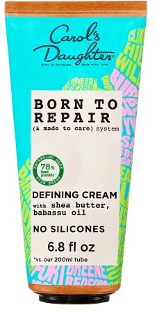 Carol's Daughter Born To Repair Curl Defining Leave-In Cream - Moisturizing, Anti Frizz und Vegan Hair Care for all hair textures - Made with Shea Butter, 6,8 Fl Oz