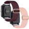 [2 Pack]Ersatzarmband Kompatibel mit Veryfitpro ID205L Watch , 19mm Dehnbare Nylonbänder mit Blackview ID205L/Yamay ID205L/Letsfit ID205L/Willful ID205L/Letscom ID205L/Fitpolo ID205L/Grv ID205L.