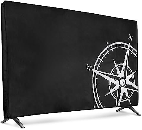 kwmobile Funda para monitor 32 TV - Cubierta protectora para interior - de aguja magnética