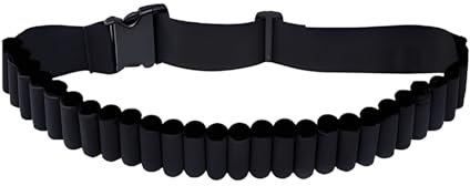 Gürtel fur Klopfer Patronengürtel, Jagd Patronengürtel 27 Loch Klopfer Gürtel, Nylon Schnaps Shell Gürtel Verstellbar Patronen-Gurt 145cm Lange, Patronengurt für 12GA-Schrotpatrone