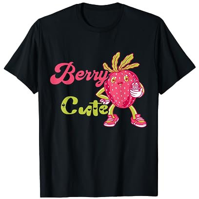 Strawberry Berry Cute Summer Fruit Shake Sweet Strawberries T-Shirt