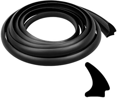 OCHIKI RV Window Seal 1/2'' x 1/4'', Waterproof Rubber Weather Seal Strip, Noise Reduction Weatherstrip Window Glass Edge Locking Gasket for Automotive RV Boat Camper Car, 20 Ft