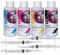 GlopInk Tinta de sublimación 100 ml con jeringas para Cartuchos Recargables Smart Plus 4 Botellas (CMYK)