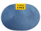 FunWheat Ovale geflochtene Platzsets, Set mit 6 Tischsets für Esstische, waschbar, hitzebeständig, Platzsets für den täglichen Gebrauch, 30,5 x 45,7 cm (ovales Blau, 6 Stück)