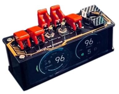 Retro USB Strip Original Switches Hub Extender mit Flugzeugschaltern und App-gesteuerten 6 Ports Schreibtischleuchten Dekoration RGB
