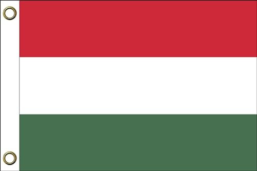 Ungarn Flagge Fahnen | 150 cm x 90 cm / 90 x 150 cm | Wetterfest & Langlebig | Polyester mit zwei Ösen