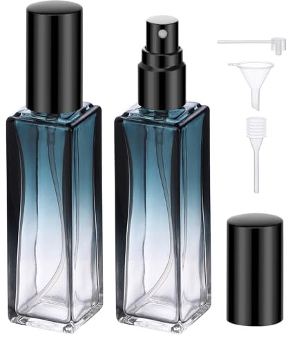 Segbeauty Parfüm Abfüller, 2 Stück Parfümzerstäuber 20ml, Parfum Zerstäuber für Unterwegs, Perfume Atomizer Glas, Taschenzerstäuber Leer, Reise Essentials