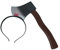 iwiio Halloween Horror Props Head Headband Scary Weapon Headbands for Halloween Headband Costume Party Decoration