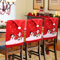 Snarflun Stuhlhussen Weihnachten 6er Set Weihnachtsstuhlhussen, Stuhlhussen Weihnachten Dekoration, Nikolausmütze Stuhlabdeckung, Weihnachtsdeko Set, Esszimmerstuhl