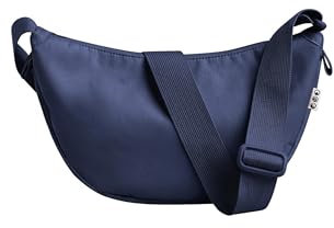 SONS OF ALOHA Half Moon Bag Umhängetasche HOKU aus recycletem Meeresplastik | Halbmond Festivaltasche Wasserabweisend | Stylische Crossbody bag mit verstellbarem Gurt