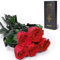 Yamonic Infinity Rose mit Stiel Geschenke für Frauen,Echte Rose Geburtstagsgeschenk für Frauen Ewige Rose in Geschenkbox Geschenke für Mama,Konservierte Blume zum Weihnachten, Deko Geschenk, 5 Rosen