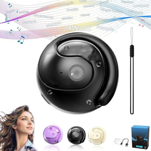 Xpwghap Hy-t26 Pro Wireless Bluetooth Translation Earbuds,language Translator Device,ai Translator Earbuds,Equipped with AI App, Translation Headphones Support 75 Languages, HiFi Stereo Sound