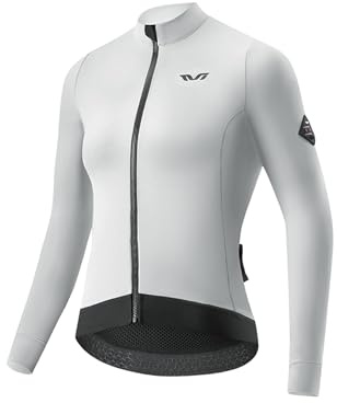 ROCKBROS TVI Radtrikot Damen-Radsporttrikot Langarm Warm Winddicht Winter Fahrradjacke