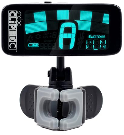 Peterson StroboClip HDC-V | Clip-On Strobe Tuner with Violin Clamp