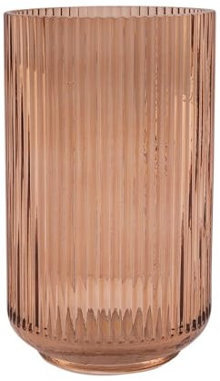 Point-Virgule Vase, deko Wohnzimmer, blumenvasen aus Glas, wunderschön, Mokka, 12.5x22.7cm