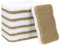 Esponja de sisal natural y pulpa de madera, respetuosa con el medio ambiente, biodegradable, fibra de coco de doble cara y celulosa para lavar platos y limpieza del hogar (marrón claro, 6 piezas)