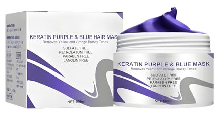 Lila Haarmaske, Intensiv Feuchtigkeits-Haarmaske, Hair Mask, Pflegt die Haarsträhnen intensiv, Repariert Geschädigtes Haar, Verleiht dem Haar mehr Glanz und Farbe, Für alle Haartypen Geeignet