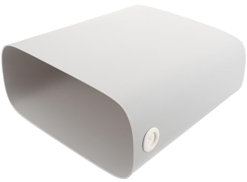 Angoily Kitchen Bin Garbage Container Narrow Space Waste Basket Plastic Nordic Style Trash Can for Bathroom Bedroom Home Use 1pcs Warm Grey