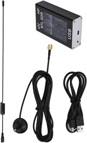 RTL-SDR Empfänger, RTL-SDR Blog, 100 kHz - 1,7 GHz Full HF USB Tuner R820T2 + RTL2832U, für Amateurbänder, Wetterstation, FM-Radio, GPS-Signal