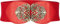 BlackButterfly 3 Pouces de Large Élastique Boucle Vintage Ceintur (Rouge, S)