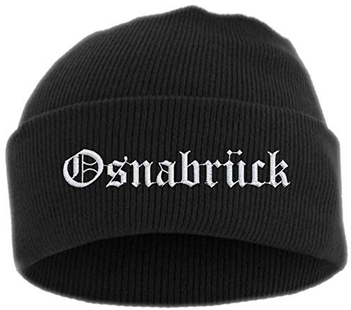 HB_Druck Osnabrück Umschlagmütze - Mütze - Bestickt - Einheitsgröße Schwarz