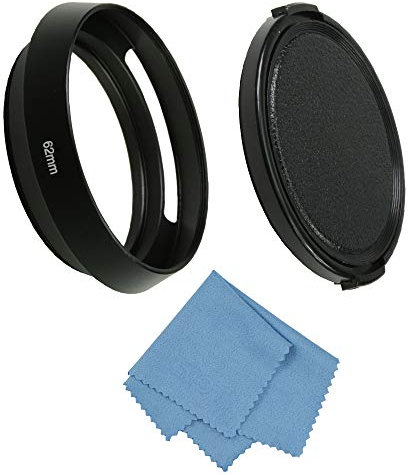 SIOTI 62mm Objektivhaube, Matte Innenbehandlung, Vented+Alumina Material, kompatibel mit >18mm Fokus Weitwinkel Objektiv (NT-62mm)