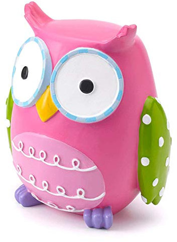 Mousehouse - Kinder Spardose - Eulenform - Geschenk für Jungen & Mädchen - Rosa