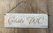 Türschild Deko Landhaus Vintage Shabby Retro Gäste WC Clo Toilette Dekoschild Bild Holz Wandbild Tafel Schild Deko
