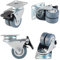 YTTX Rollen mit Bremse 50 mm, Set aus 4 Robuste Doppelrollen, Strandkorbrollen mit Bremse für Möbel, Palettenmöbel, Trolley, Werkbank, Garage(50mm Lenkrollen mit Bremse Blau)
