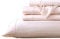 Brielle Home Tencel Lyocell Satin-Bettwäsche-Set, Fadenzahl 300, pflegeleicht, luxuriöses Gefühl mit 40,6 cm tiefer Tasche, 4-teiliges Set, Blush, Queen-Size-Bett