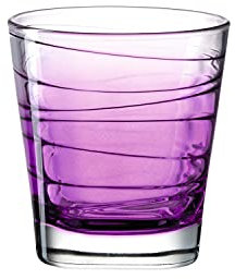 Leonardo Vario Struttura 026843 Verre à eau en verre coloré Violet 250 ml