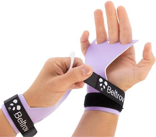 Beltrov - Maniques pour l’Entraînement en Parcours, Le Gym, Gymnastique, Halterophilie, Fitness, Barre de Traction - Pour Hommes et Femmes - Poignées pour l’Haltérophilie (Lavande, M)