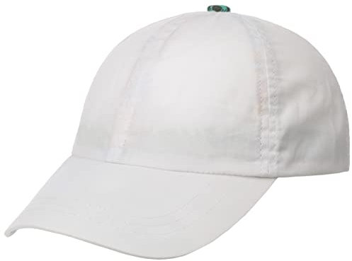 Lipodo Uni Flower Cap mit Schleife Basecap Unifarben Damen Herren Größenverstellbar Baumwolle Frühling Sommer weiß One Size