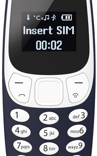 AntDau71 - BM10 Worlds Più Piccolo Telefono 2 in 1 Mini Telefono Sbloccato GSM con Vivavoce Bluetooth Dialer Cuffia Bluetooth Doppia SIM Card GSM (BLU)