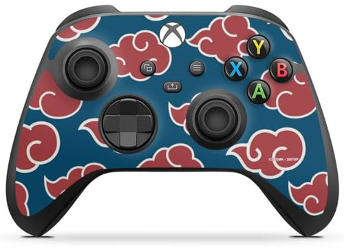 DeinDesign Skin kompatibel mit Microsoft Xbox Series X Controller Folie Sticker Naruto Shippuden Offizielles Lizenzprodukt Akatsuki