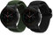 kwmobile 2x Sportarmband kompatibel mit Xiaomi Mi Watch Color Sport / S1 Active Armband - Sport Ersatzarmband Set aus Nylon für Fitnesstracker - Schwarz Grün