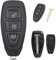 3 Buttons Car Key Fob Case For Ford Kuga 2016 For 2018 2020 Ford Focus Key For 2014 Ford Mondeo Key Fob For Ford C-max KeyFor Ford Fiesta Car Key For MK 3 Ford Focus Key