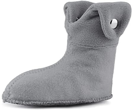 Ladeheid Calzini riscaldanti per bambini per stivali di gomma LA-CA-01 LA-CA-03 LA-CA-04 (Grigio, 22/23 EU)