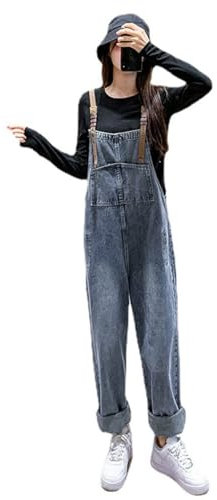 ACMEDE Maternité Vêtements Été Enceinte Barboteuses - Femmes Combinaisons Décontractée Pantalon Ample Salopette Grossesse Combishorts,Salopette Jeans Femme Grande Taille M-XXL, 40-80KG