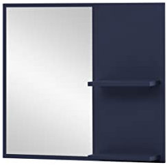 Schildmeyer Kent Spiegel mit 2 Ablagen 154053, Nachtblau, 67 x 12,2 x 60 cm