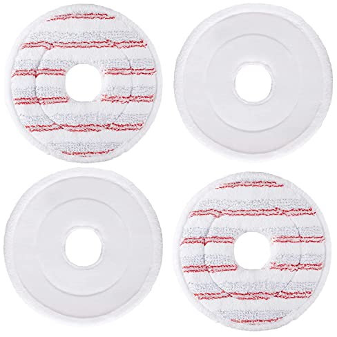 4 Pack Mop Head Pad Replacement for Vileda Spin and Clean Mop Refill Washable Microfiber pad for Floor Cleaning Kit