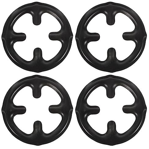 Kichvoe 4pcs Coffee Pot Hob Coffee Pot Ring Metal Coffee Pot Rack Coffee Pot Fixing Rack Steel Wok Rack Stove Bracket Rack for Coffee Pot Thicken Iron Gas Tank Rack Pot