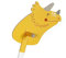 FOLDZILLA Steckenpferd aus Pappe 115 x 40 x 25 cm Hobbyhorse Stockpferd - Dino Triceratops
