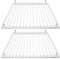 SPARES2GO Kühlschrankregal, kompatibel mit Dometic Kühl-/Gefrierschrank, verstellbar, weiß, kunststoffbeschichtet, ausziehbar (2 Regale, groß, 425 mm – 670 mm x 320 mm)